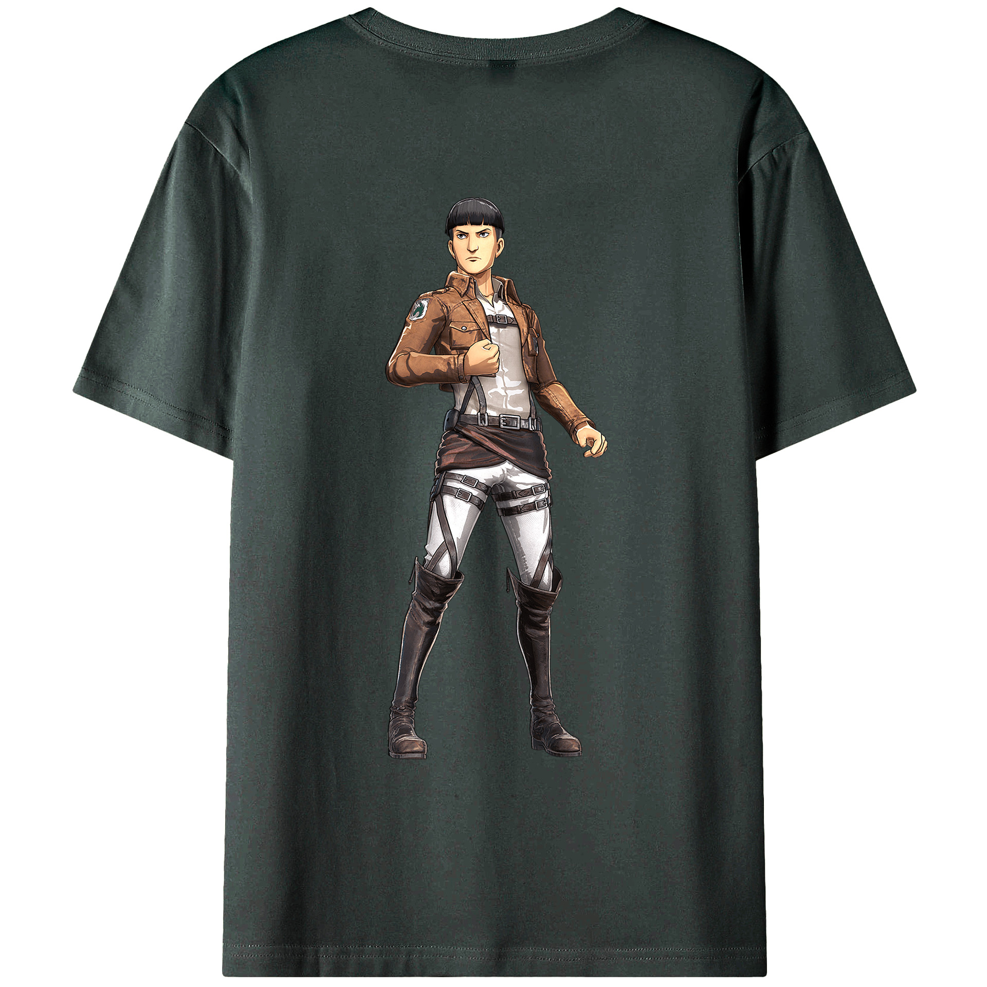 （画像用） 進撃の巨人 Attack on Titan 綿100％ メンズ半袖Tシャツ（バックプリント） 通気性